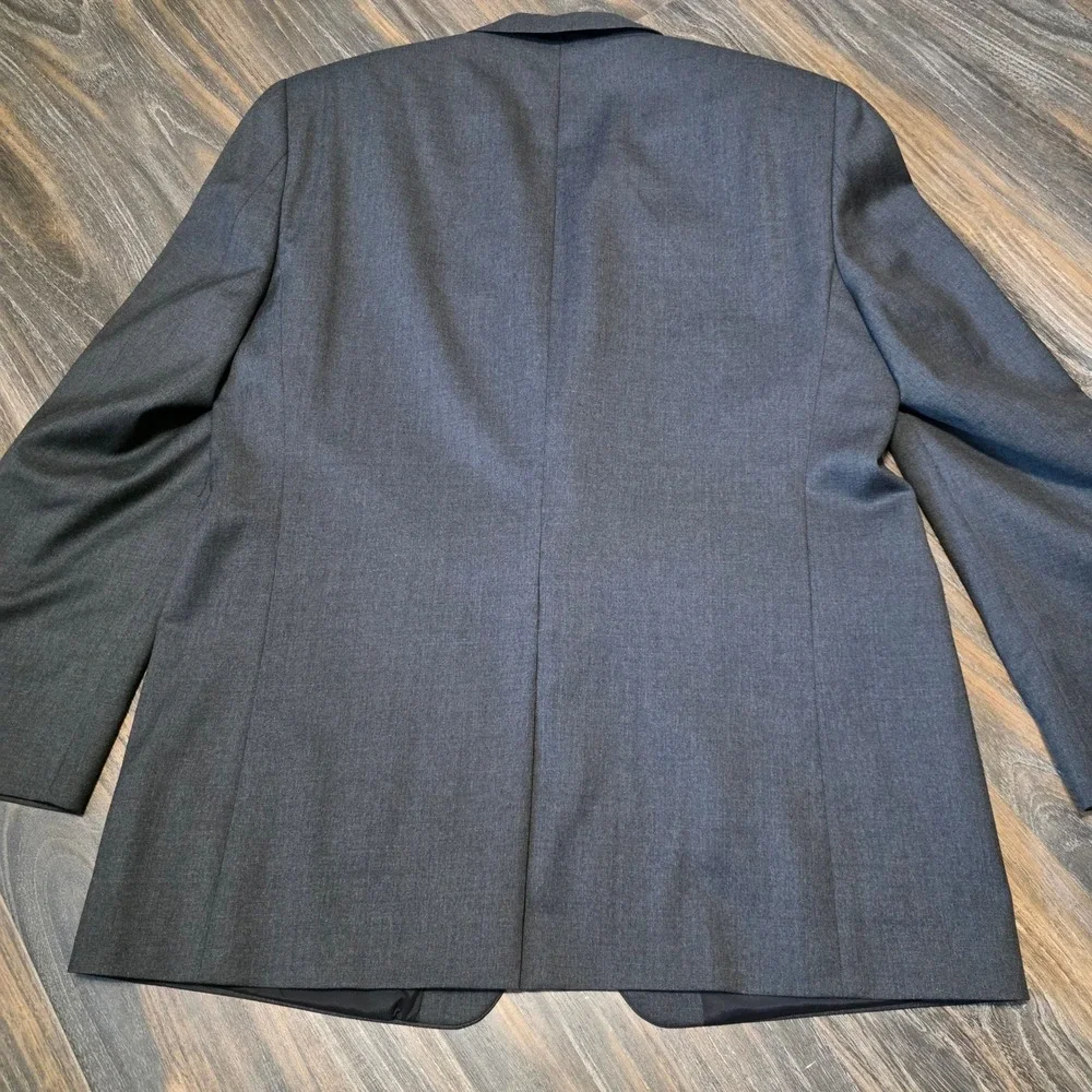 Lauren Ralph Lauren Mens 42R Charcoal Gray 100% Wool 2-Button Blazer Sport Coat